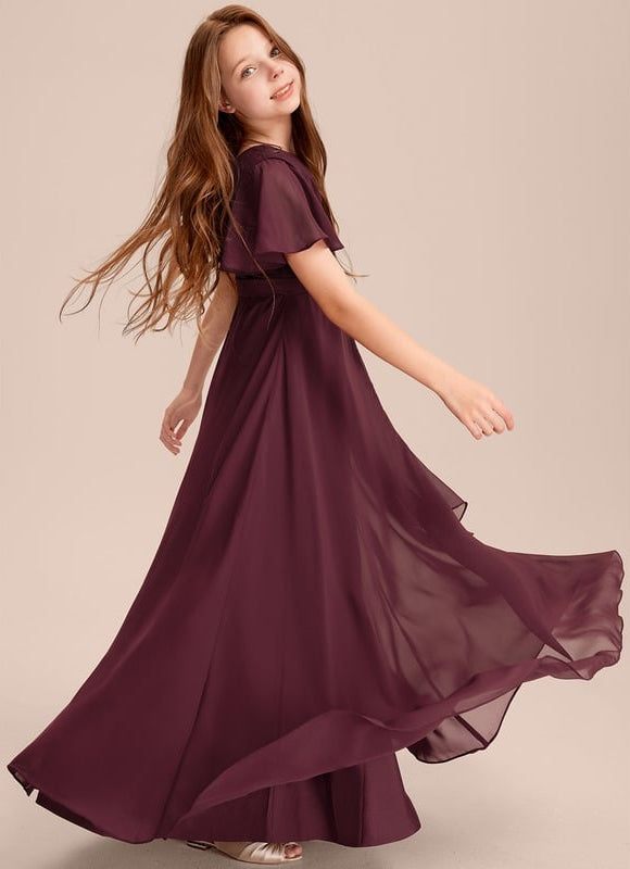 Robe Chic Mousseline Prune - gallery 3