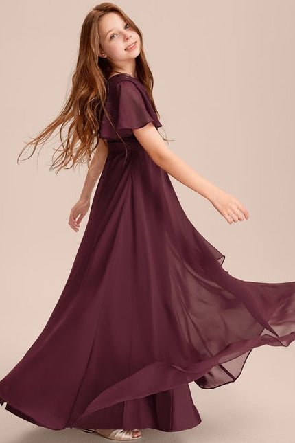 Robe Chic Mousseline Prune - gallery 3