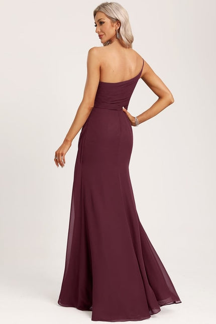 Robe Chic Asymétrique Beige - gallery 1