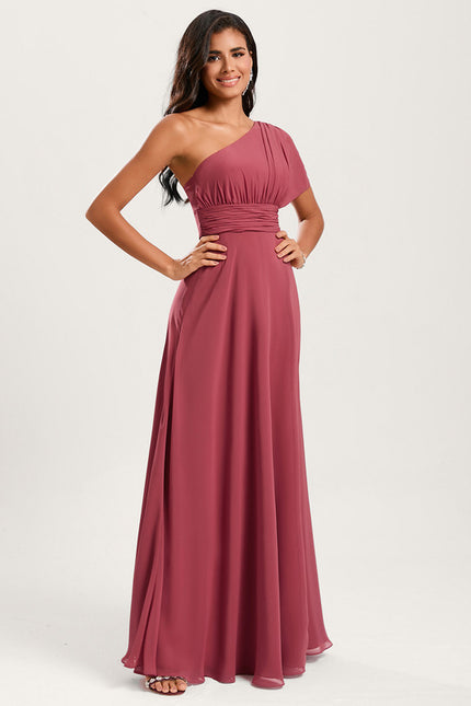 Robe Chic Asymétrique Beige - gallery 2