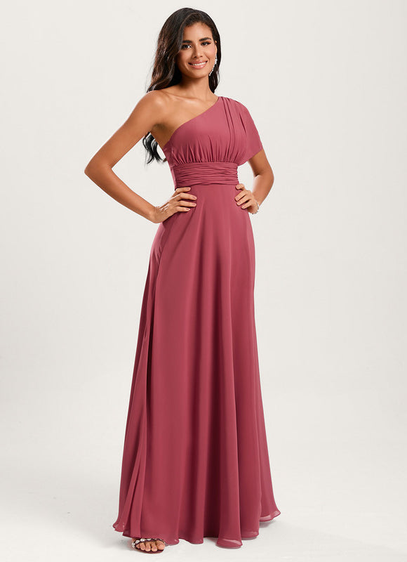 Robe Chic Asymétrique Beige - gallery 2