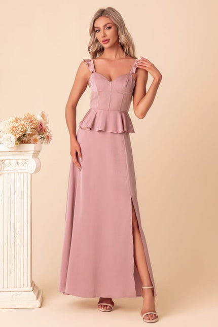 Robe Chic Peplum Satinée - gallery 3