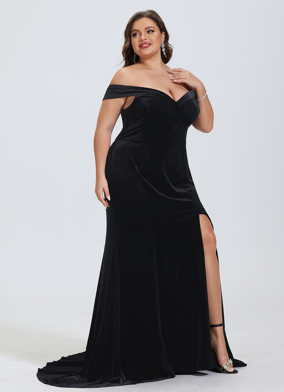 Robe Chic Velours Noire - gallery 8