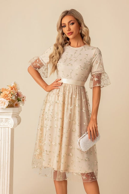 Robe Boheme Chic Beige