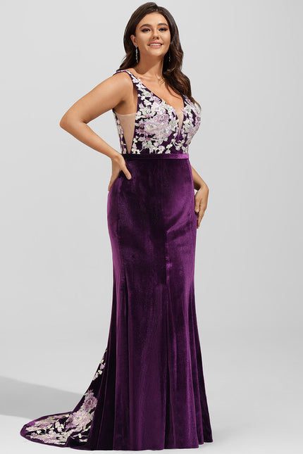 Robe Chic Velours Floral - gallery 5