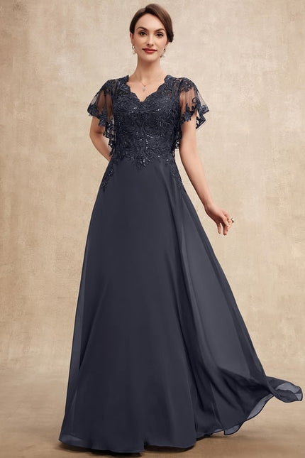 Robe Chic Longue Bleu Cobalt - gallery 5