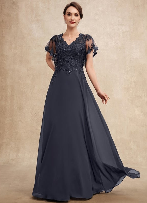 Robe Chic Longue Bleu Cobalt - gallery 5