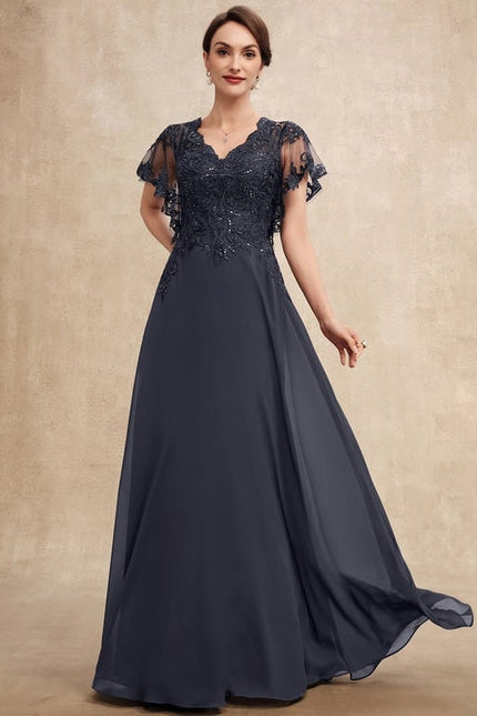 Robe Chic Longue Bleu Cobalt - gallery 5