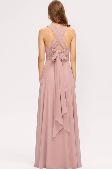 Robe Chic Élégance Rosée Éthérée - gallery 5