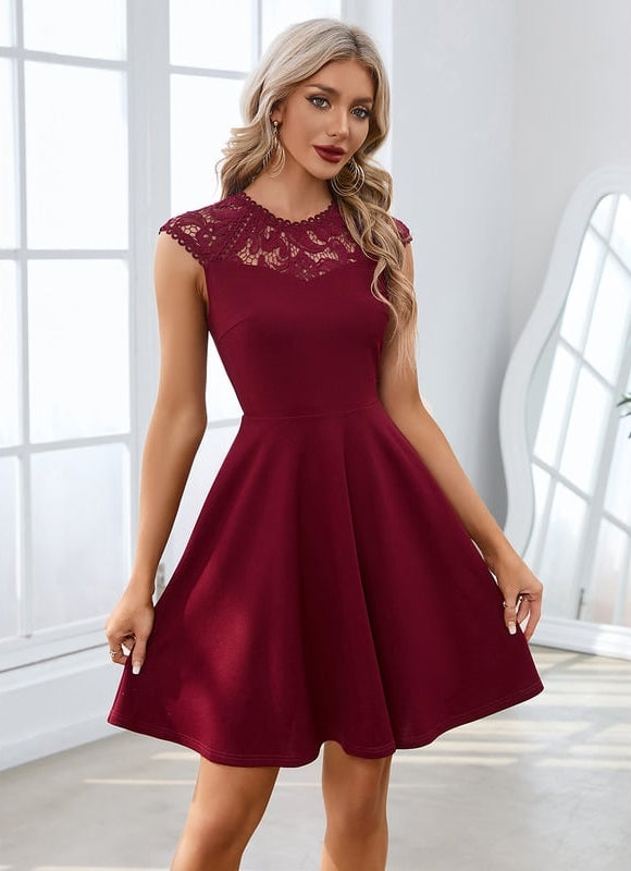 Robe Chic Ajourée Élégante