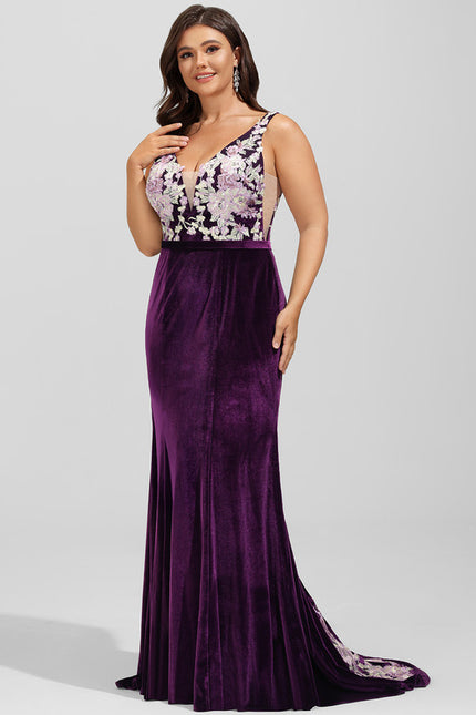 Robe Chic Velours Floral - gallery 6