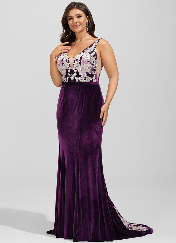 Robe Chic Velours Floral - gallery 6
