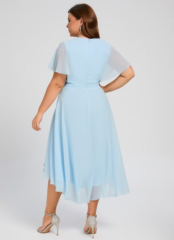 Robe Chic Fluide Bleu Nuit - gallery 6