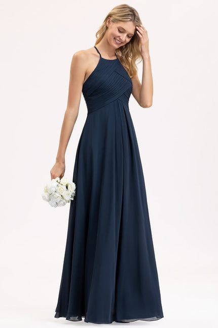 Robe Bleu Marine Chic Longue - gallery 8
