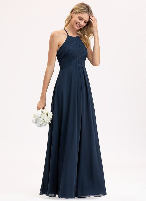 Robe Bleu Marine Chic Longue - gallery 8