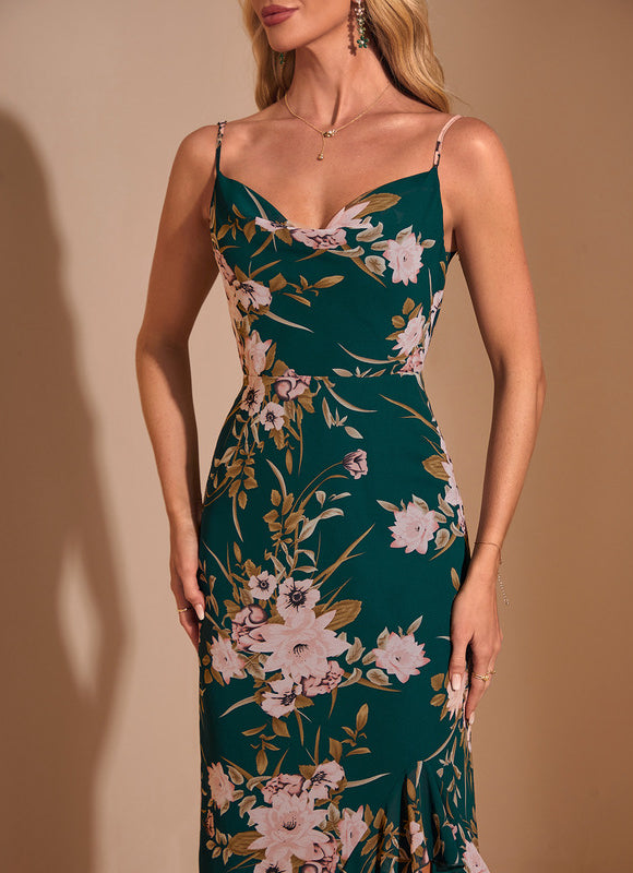 Robe Chic Asymétrique Botanique - gallery 2