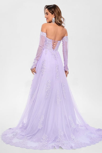 Robe Chic Événementielle Lavande - gallery 1