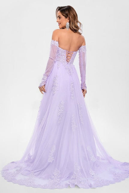 Robe Chic Événementielle Lavande - gallery 1