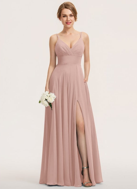 Robe Chic Longue Bordeaux Plissée