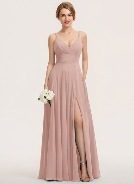 Robe Chic Longue Bordeaux Plissée