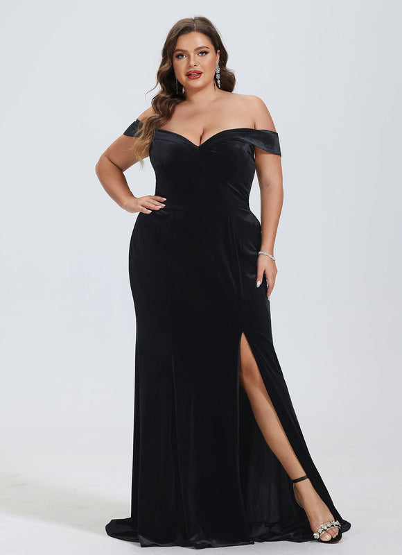 Robe Chic Velours Noire - gallery 4