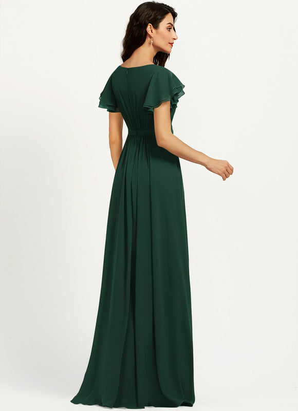 Robe Chic Mousseline Drapée - gallery 8