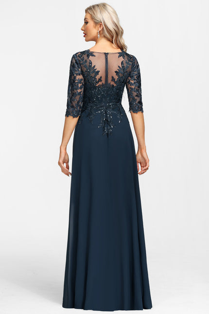 Robe Chic Éblouissante Marine - gallery 6