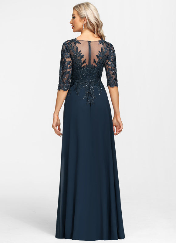 Robe Chic Éblouissante Marine - gallery 6