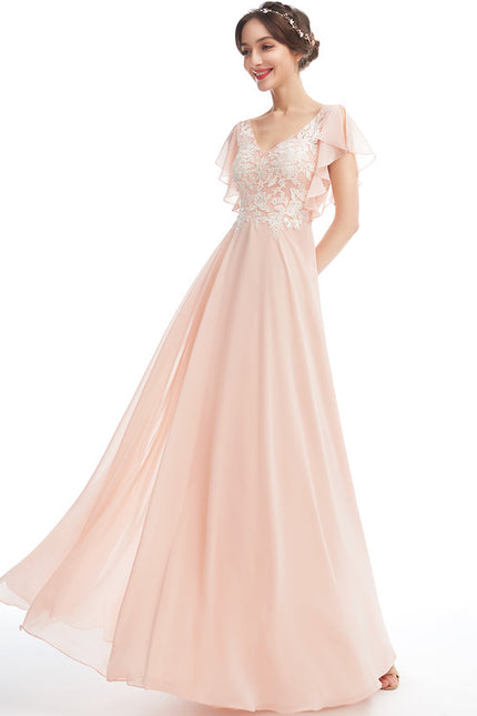 Robe Chic Flottante Pêche