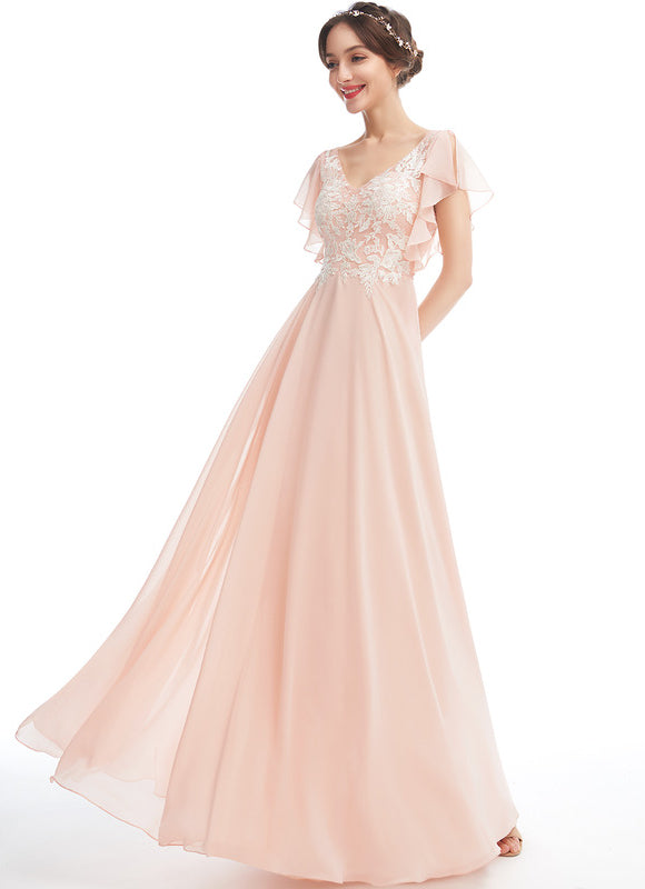 Robe Chic Flottante Pêche