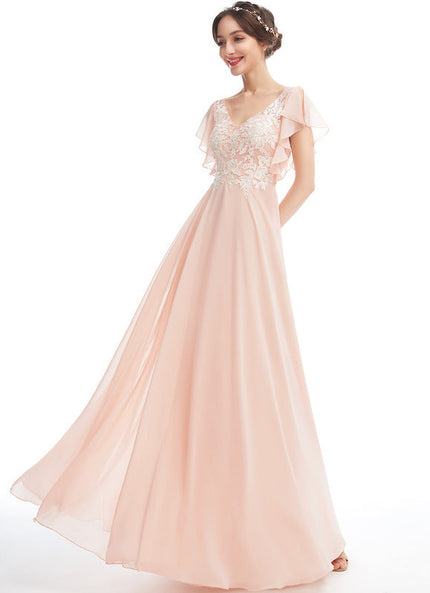 Robe Chic Flottante Pêche
