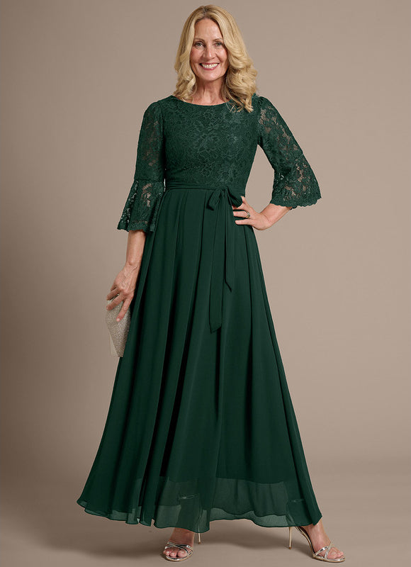 Robe Chic Dentelle Émeraude - gallery 3