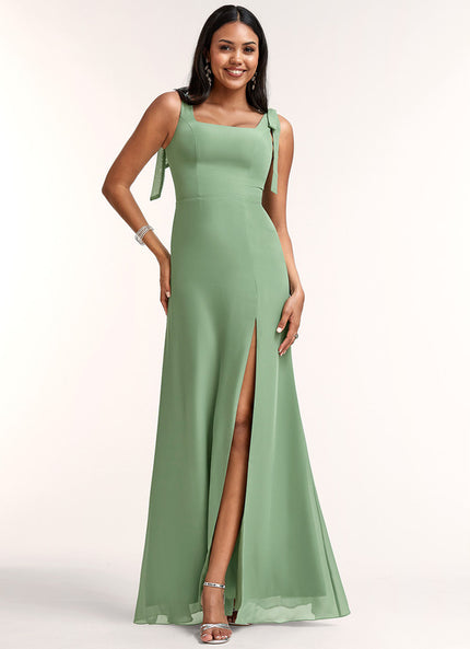 Robe Chic Longue Verte Élégante
