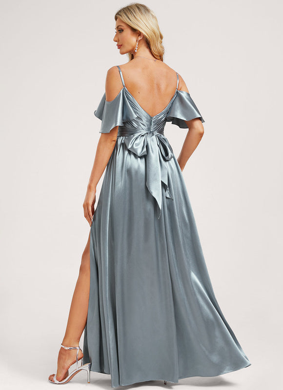 Robe Chic Satinée Aérienne