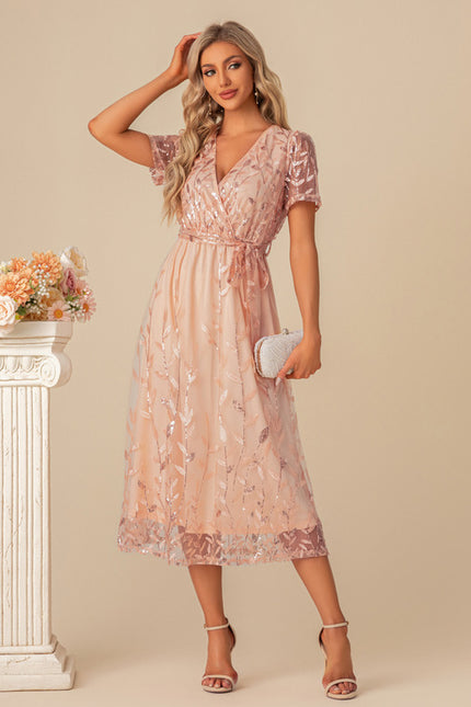 Robe Chic Cocktail Pailletée - gallery 4