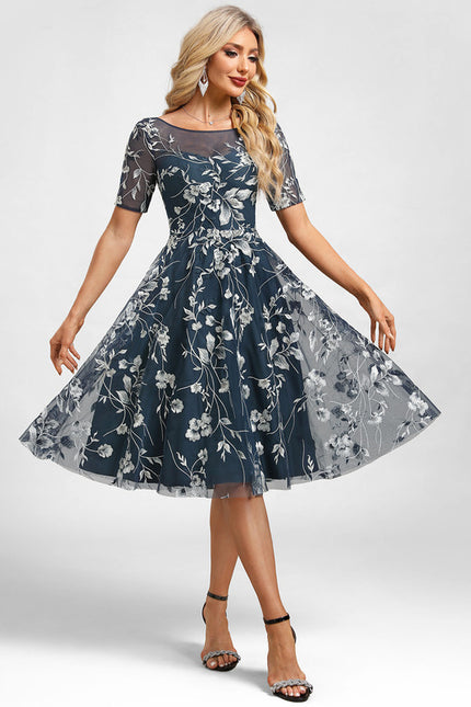 Robe Chic Florale Transparente - gallery 3