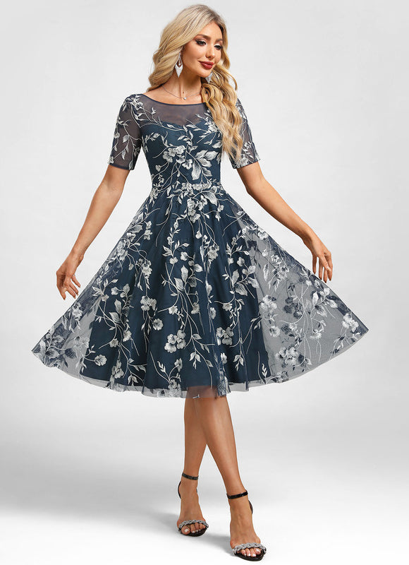Robe Chic Florale Transparente - gallery 3