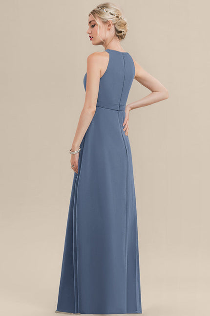 Robe Chic Mousseline Drapée - gallery 3