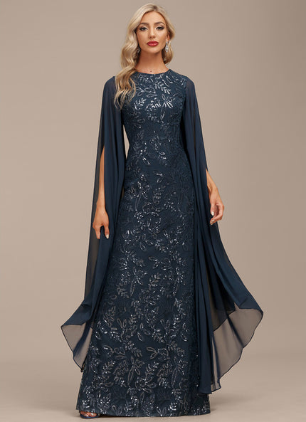 Robe Chic Élégance Marine Satinée