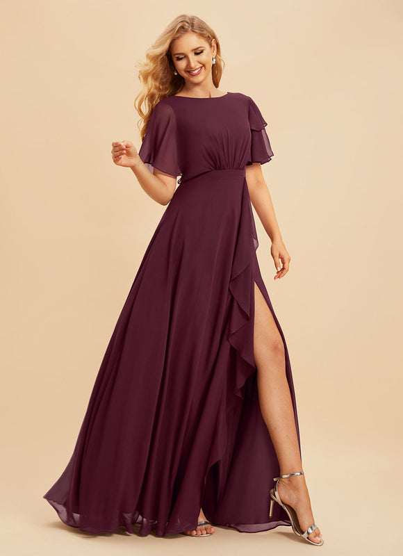 Robe Chic Mousseline Drapée
