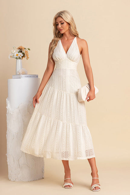 Robe Chic Mi-Longue Ajourée - gallery 1