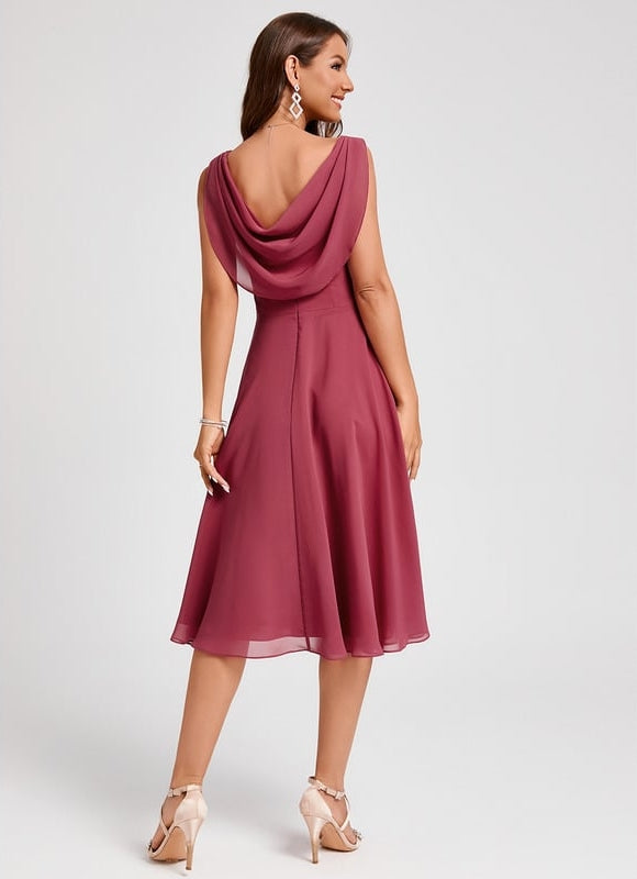 Robe Chic Violet Flottant - gallery 1