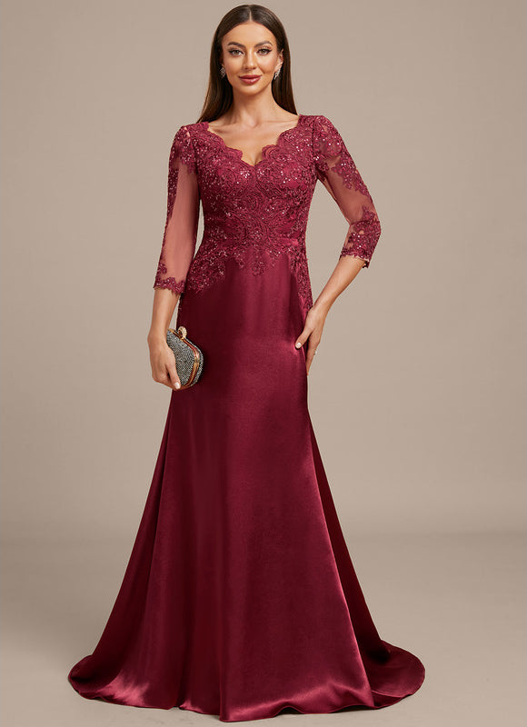 Robe Chic Élégante Bordeaux - gallery 3
