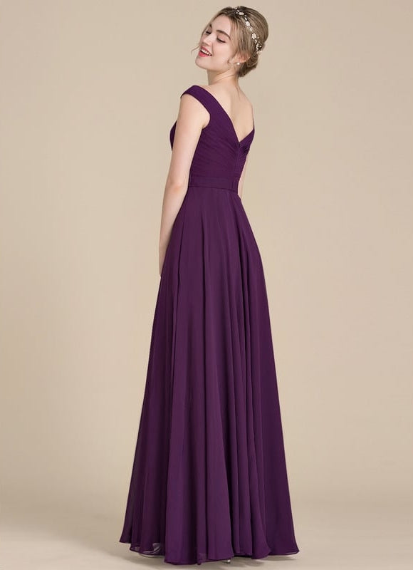 Robe Chic Éventail Violet - gallery 4