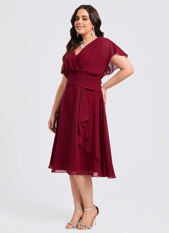 Robe Chic Bleu Élégance Flottante - gallery 8