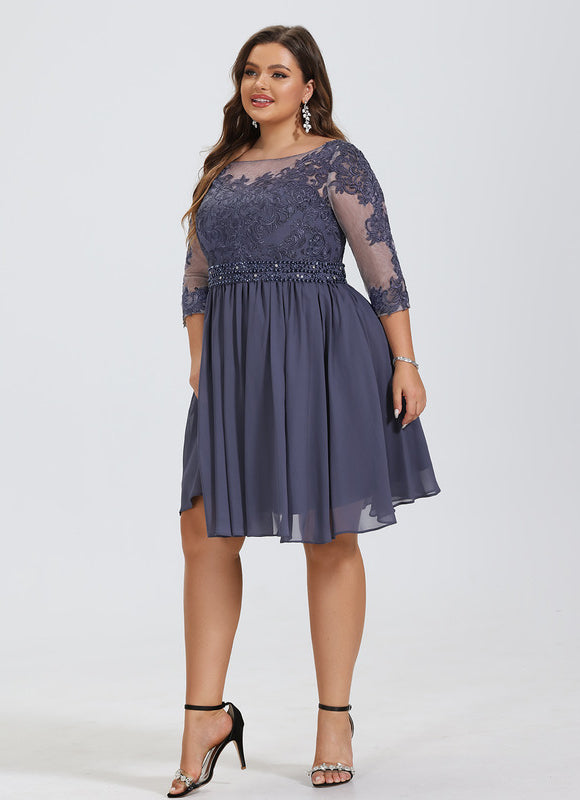 Robe Chic Bleu Nuit Enchanté - gallery 6
