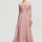 Robe Chic Longue Rose Plissée