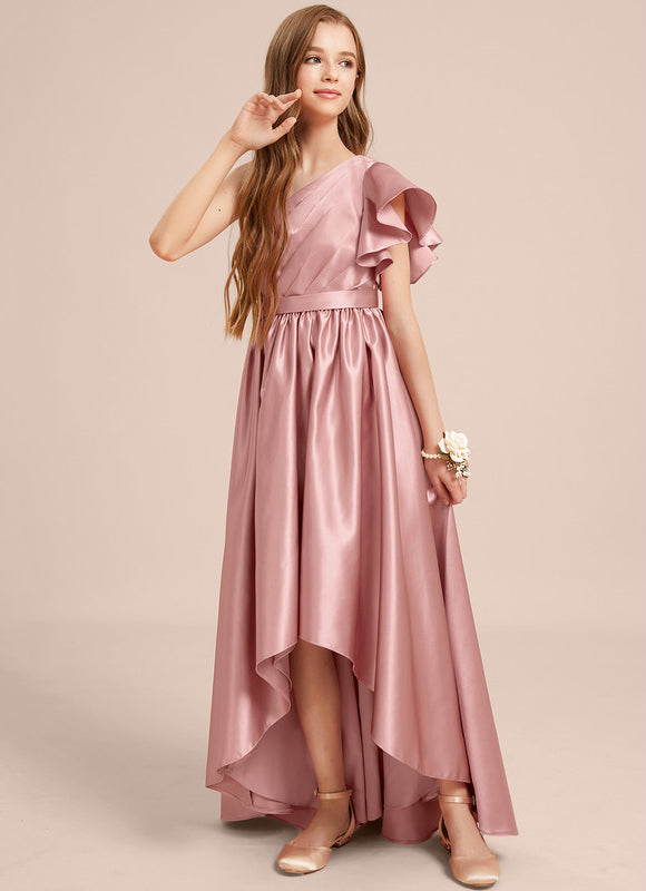 Robe Chic Satin Lilas - gallery 1