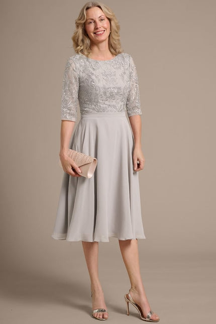 Robe Chic Grise Aérée - gallery 4