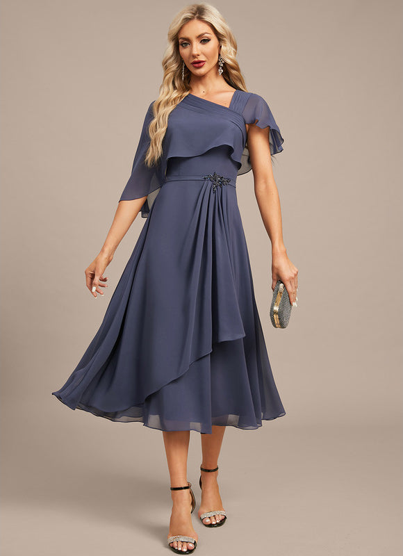 Robe Chic Élegante Ondulée - gallery 2